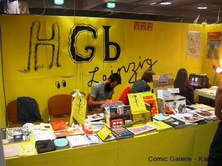 HGB Leipzig hatte tolle Comics am Stand.